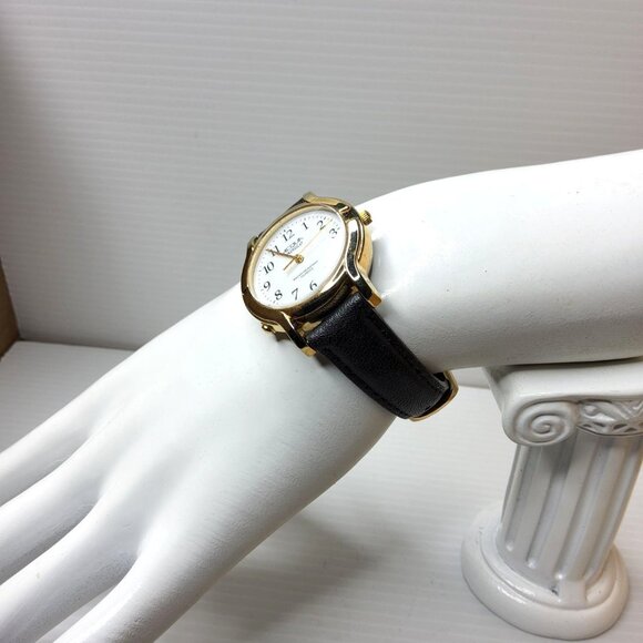 Vintage Womens Acqua Indiglo Quartz Water Resistant Adjustable Leather Band Watc - Picture 5 of 6